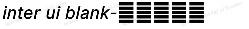 inter ui blank字体转换